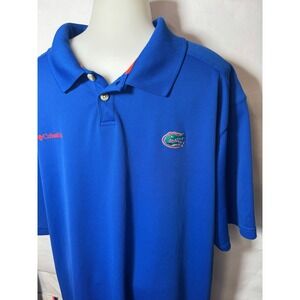 Men's Columbia Florida Gators Polo Shirt Performance Golf Athletic Fit Size XXL